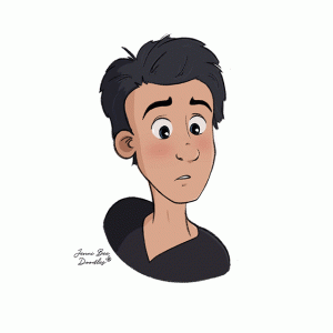 dick grayson doodle by jennibeedoodle