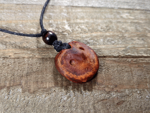 Hand-Carved Avocado Stone Owl Spirit Guide Necklace