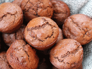 sourdough discard chocolate chocolate chip muffins