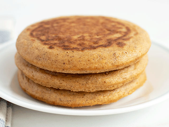 sourdough discard peanut butter pancakes for one