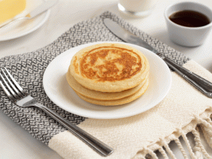mini sourdough discard pancakes for one