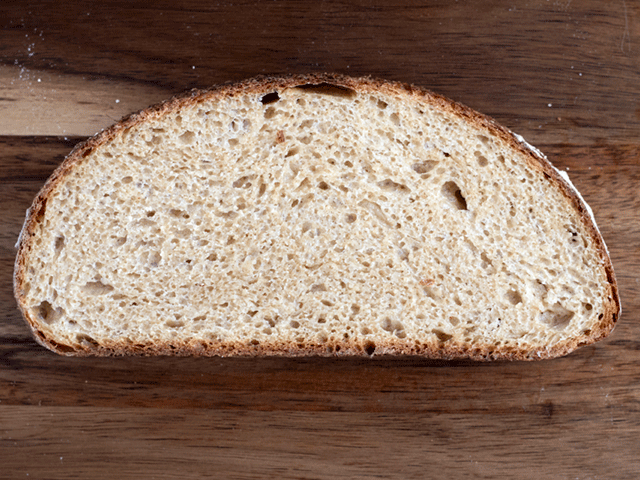 same-day artisan-style 85% whole wheat bread