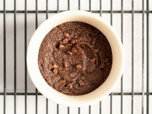 single-serve brownie with PBFit Powder