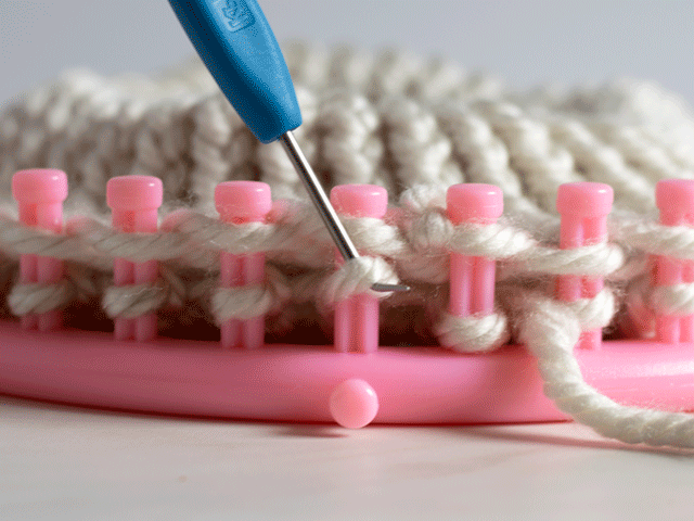 how to knit a the folded brim of a fair isle beanie